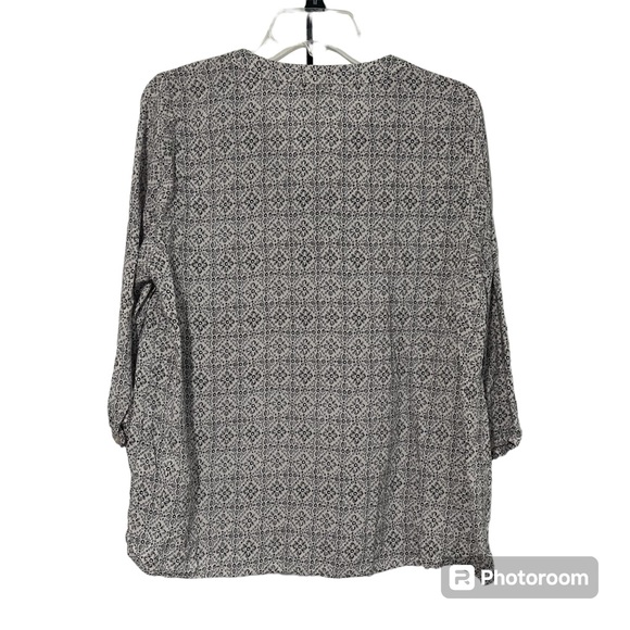 Anne Carson size XL women’s pale pink and grey blouse - Picture 2 of 9